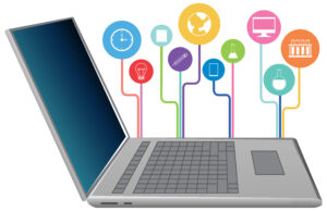 Modern laptop symbolizing HP, Dell, Lenovo innovation
